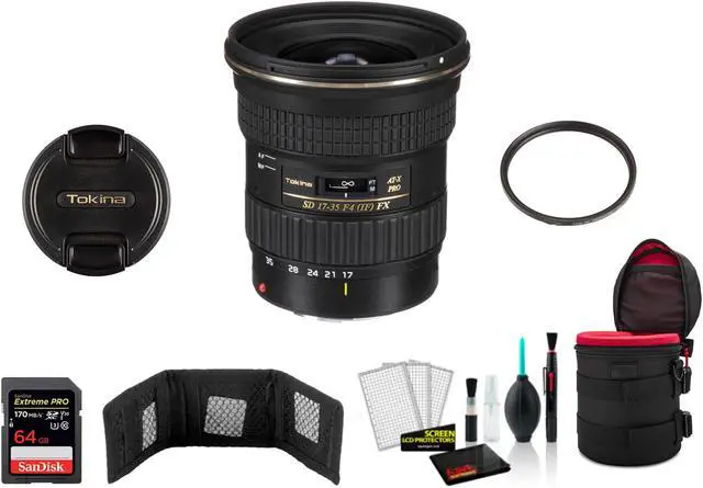 Main image of Tokina 17-35mm f/4 Pro FX Lens for Canon - with 64GB Memory Card (International Model)