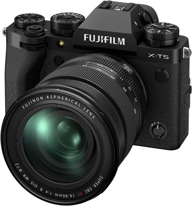Alt view image 2 of 11 - Fujifilm X-T5 Mirrorless Digital Camera XF16-80mm Lens Kit - Black