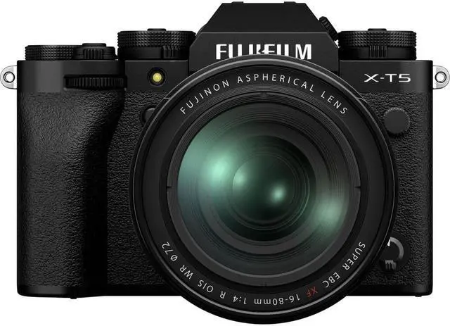 Alt view image 2 of 4 - Fujifilm X-T5 Mirrorless Camera with 16-80mm Lens (Black) Sony 64GB Card Bundle
