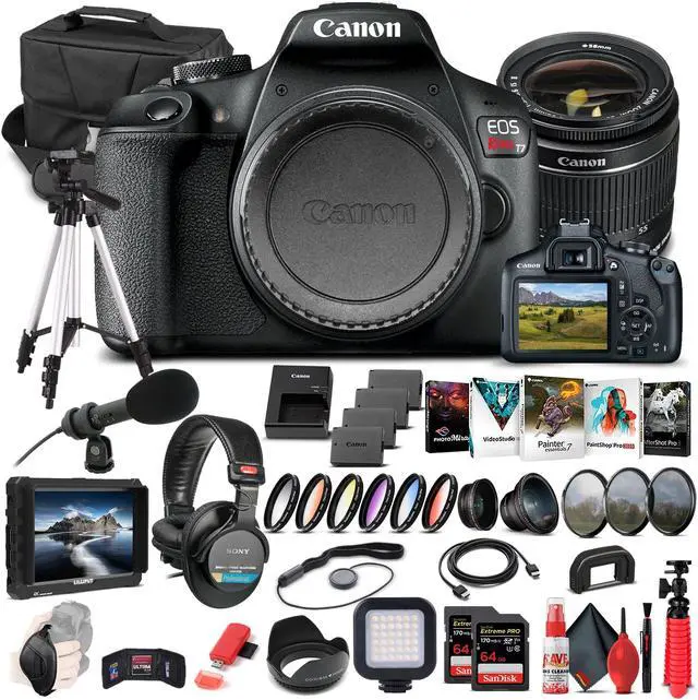 Main image of Canon EOS Rebel T7 DSLR Camera W/ 18-55mm Lens 2727C002  - Pro Bundle