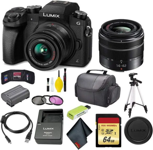 Alt view image 5 of 5 - Panasonic Lumix DMC-G7 Mirrorless Micro Four Thirds Digital Camera with 14-42mm Lens Master Bundle