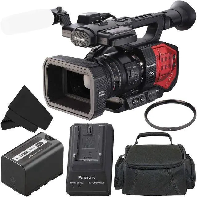 Main image of Panasonic AG-DVX200 4K Professional Camcorder with Four Thirds Sensor and Integrated 13x Leica Zoom Lens - Bronze Level Bundle