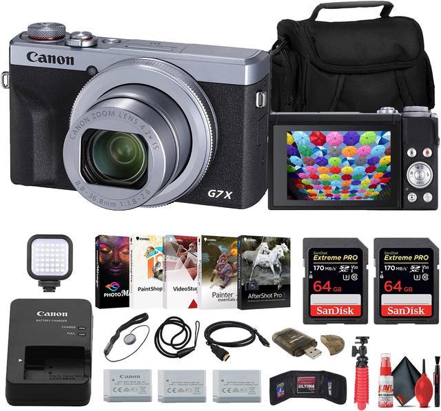 Canon PowerShot G7 X Mark III Digital Camera + 2 x 64GB Card + 2 x