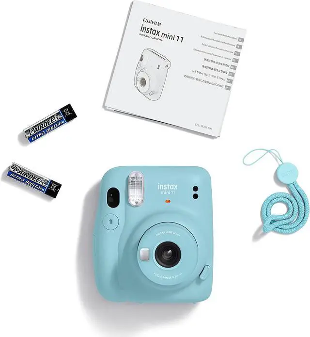 Alt view image 4 of 4 - Instax Mini 11 Instant Film Camera, Auto Exposure and Selfie Lens, Sky Blue