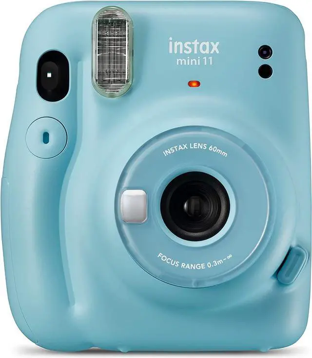 Alt view image 2 of 4 - Instax Mini 11 Instant Film Camera, Auto Exposure and Selfie Lens, Sky Blue