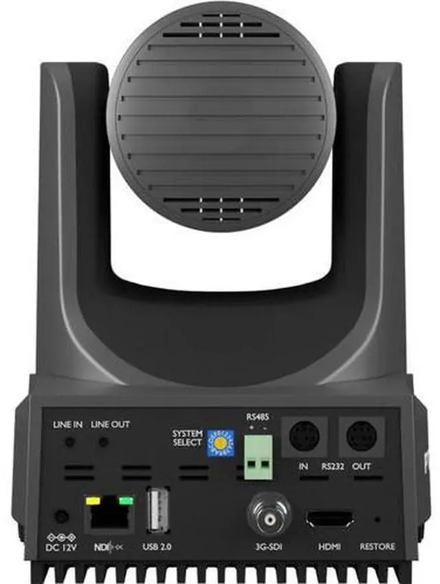 Alt view image 3 of 12 - PTZOptics Move 4K 12X Optical Zoom Camera (Gray)
