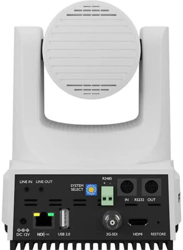Alt view image 3 of 12 - PTZOptics Move 4K 20X Camera (White)