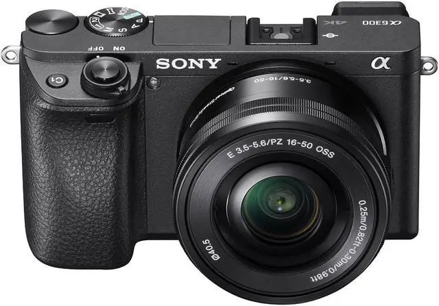 Alt view image 9 of 9 - Sony Alpha 6300 24.2 Megapixel Mirrorless Camera with Lens-16 mm-50 mm Black