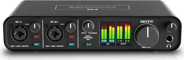 Alt view image 11 of 17 - MOTU M4 4x4 USB-C Audio Interface