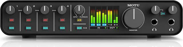 Audio Interface MOTU M6 USB-C - 6x4 Studio Quality Sound