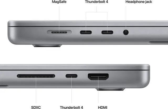 Alt view image 4 of 4 - Apple 2023 16" MacBook Pro M2 Pro chip , 16GB Unified Memory, 1TB SSD Storage (Space Gray)