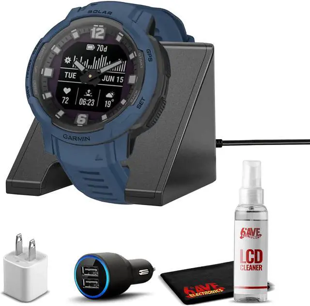 Main image of Garmin Instinct Crossover Solar Smartwatch with Standard Accessories