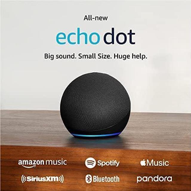 Alt view image 2 of 4 - Amazon Echo Dot (5th Gen, 2022 Release) (Charcoal) with accessories