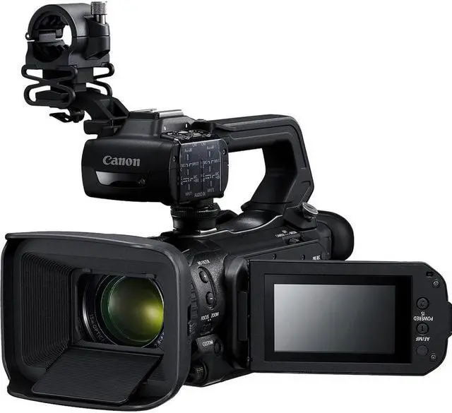 Alt view image 4 of 8 - Panasonic 4K Camcorder W/ Padded Case, 128 GB Memory Card, Lens Attachments, Wire Straps, LED Light, And More