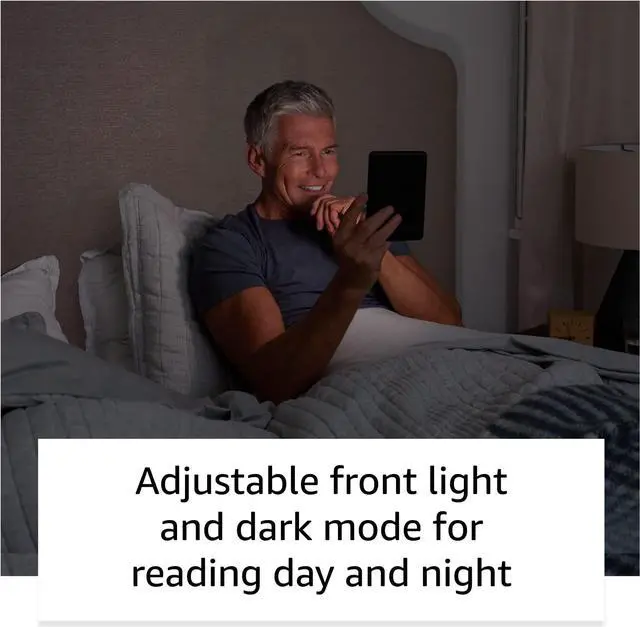 Alt view image 2 of 4 - All-new Kindle (2022 release) - The lightest and most compact Kindle, now with a 6 300 ppi high-resolution display, and 2x the storage - Denim