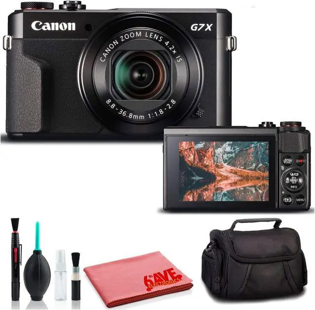 Alt view image 5 of 8 - Canon PowerShot G7 X Mark II Digital Camera (International Model) - Deluxe Kit