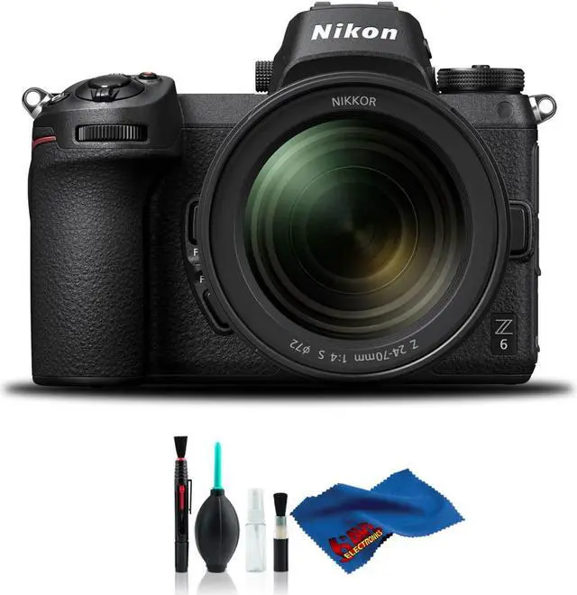 Main image of Nikon Z 6 Mirrorless Digital Camera with 24-70mm Lens and Cleaning Kit (Intl Model)