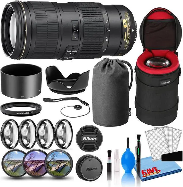 Main image of Nikon AF-S 70-200mm f/4G ED VR Telephoto Lens (2202) Intl Model Bundle