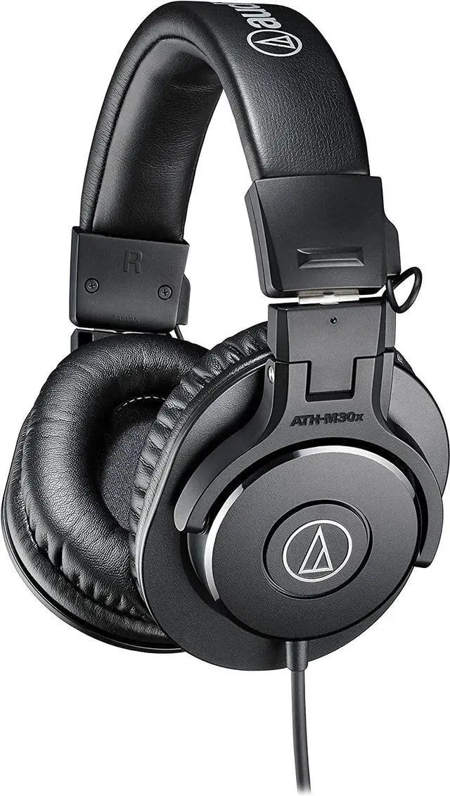 Alt view image 2 of 4 - Audio-Technica ATH-M30x Professional Studio Headphones with Accessory Kit