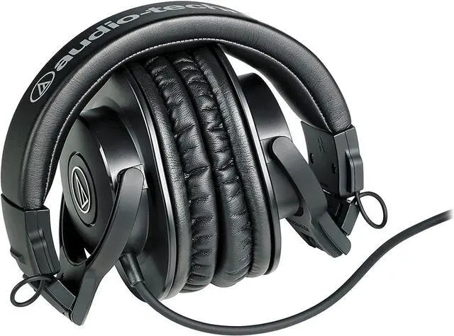 Alt view image 4 of 4 - Audio-Technica ATH-M30x Professional Studio Headphones with Accessory Kit