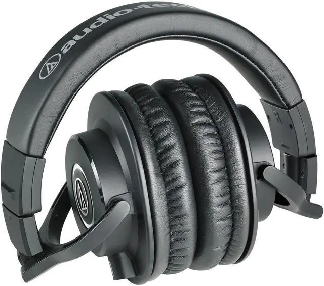 Alt view image 3 of 4 - Audio-Technica ATH-M40x Professional Studio Monitor Headphones with Accessories