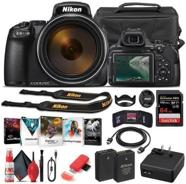 Main image of Nikon COOLPIX P1000 Digital Camera Starter Bundle - (Intl Model)