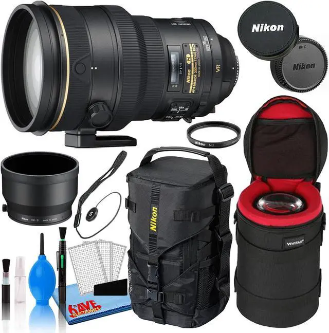 Main image of Nikon AF-S 200mm f/2G ED VR II Telephoto Lens (2188) Intl Model Bundle