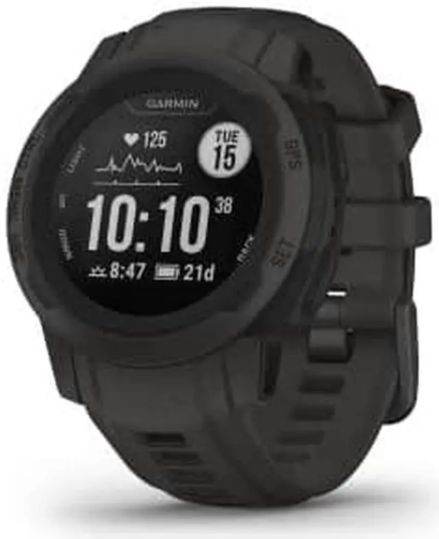 Alt view image 2 of 9 - Garmin Instinct 2S - Standard Edition, Graphite | GPS Smart Watch 010-02563-10