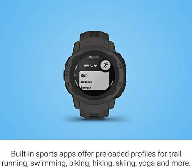 Alt view image 6 of 9 - Garmin Instinct 2S - Standard Edition, Graphite | GPS Smart Watch 010-02563-10