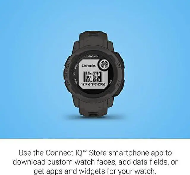 Alt view image 7 of 9 - Garmin Instinct 2S - Standard Edition, Graphite | GPS Smart Watch 010-02563-10