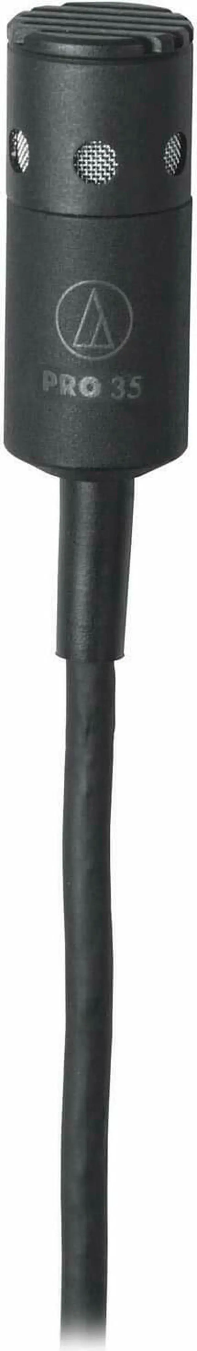 Alt view image 3 of 4 - Audio-Technica PRO 35 Cardioid Condenser Clip-on Instrument Microphone with 10-Foot XLR Cable, Carrying Case, 6Ave Clean