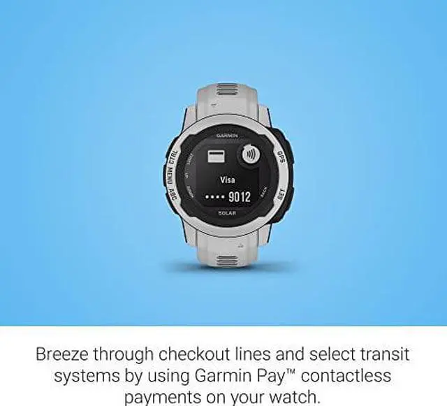 Alt view image 8 of 9 - Garmin Instinct 2S Solar, Mist Gray | Solar Charging GPS Smart Watch 010-02564-11
