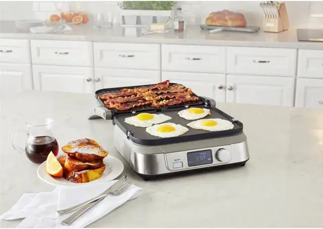 Alt view image 7 of 9 - Cuisinart GR-5BP1 Electric Griddler, Stainless Steel