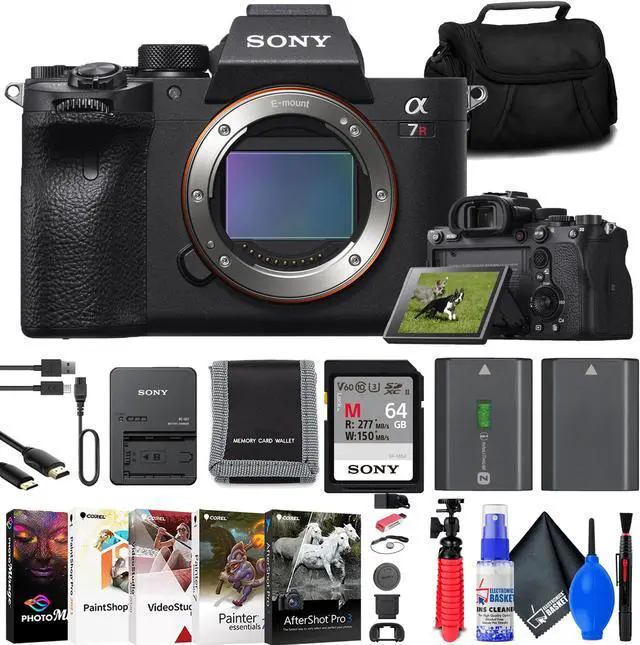 Main image of Sony a7R IVA Mirrorless Camera + 64GB Card + Bag + NP-FZ100 Battery + More