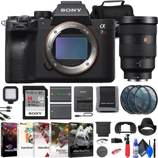 Main image of Sony a7R IVA Mirrorless Camera + Sony FE 24-105mm Lens + 64GB Card + More