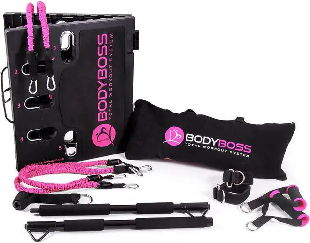 Alt view image 7 of 8 - BodyBoss Portable Gym 2.0 - Pink - The World's 1st Home Gym You Can Take Anywhere!