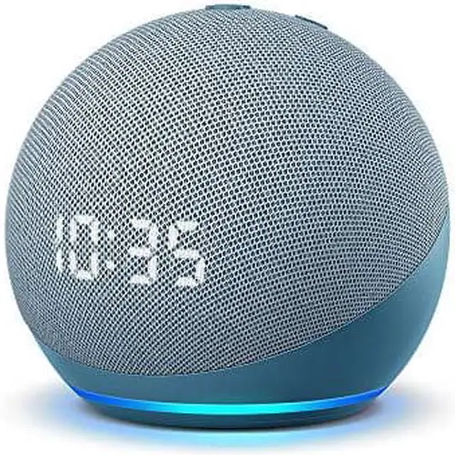 Alt view image 14 of 18 - Amazon Echo Dot 4th Gen Clock and Alexa Smart Speaker Twilight Blue