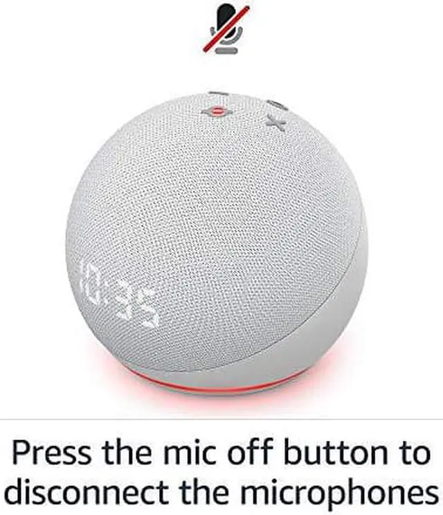 Alt view image 17 of 18 - Amazon Echo Dot 4th Gen Clock and Alexa Smart Speaker Twilight Blue