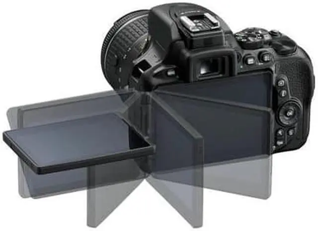 Alt view image 7 of 8 - Nikon D5600 DSLR Camera with 18-140mm Lens International Version (No Warranty) + Tripod and Flash Bundle