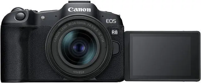 Alt view image 2 of 4 - Canon EOS R8 Mirrorless Camera with RF 24-50mm Lens + 64GB Card + Bag + Charger + Battery + More