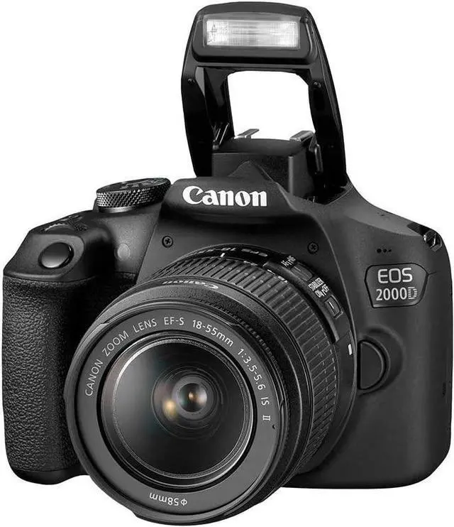 Alt view image 10 of 11 - Canon EOS 2000D / Rebel T7 24.1MP CMOS 1080p DSLR Camera + EF-S 18-55mm f/3.5-5.6 Lens (Intl Model)