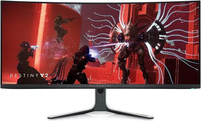 Alt view image 7 of 8 - Alienware 34 Inch Curved PC Gaming Monitor, 3440 x 1440p Resolution, Quantum Dot OLED 175Hz, 1800R Curvature, True 1ms GTG, 1,000,000:1 Contrast Ratio, 1.07 Billion Colors, AW3423DW - Lunar Light