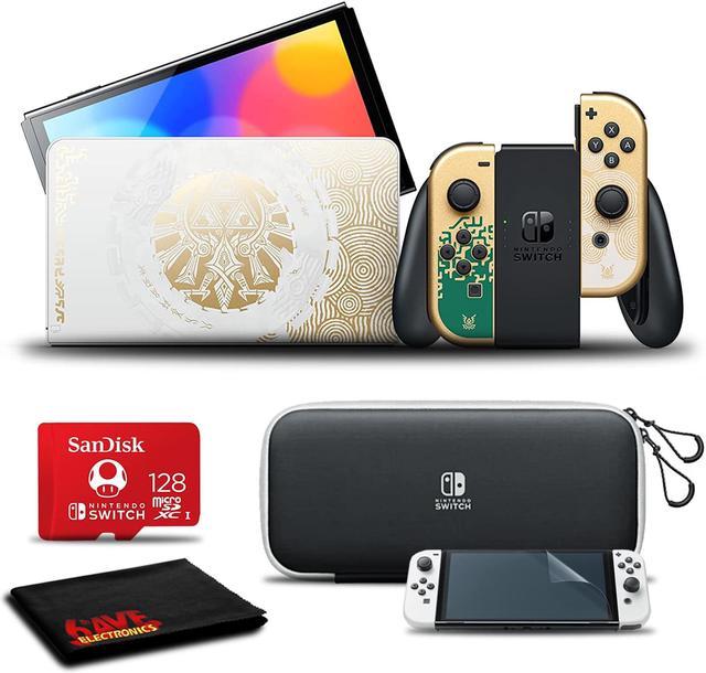 Nintendo Switch OLED Bundle 128 GB Card, Carry Case & 1yr Family Membership