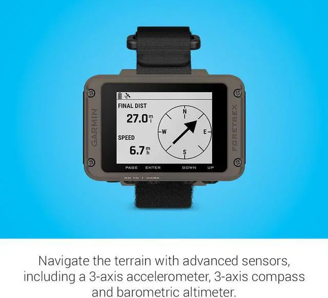 Alt view image 4 of 4 - Garmin Foretrex 901, Ballistics Edition, Wrist-Mounted GPS Navigators, Upgraded Multi-Band GNSS, Longer Battery Life