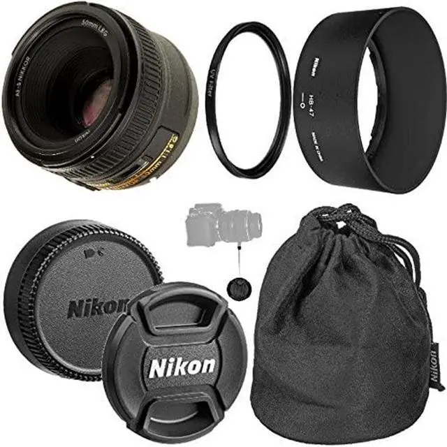 Main image of Nikon AF-S NIKKOR 50mm f/1.8G Prime Lens Bundle Kit - (International Version)