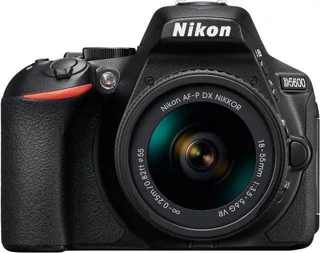 Alt view image 2 of 4 - Nikon D5600 24.2MP DX-Format DSLR Digital Camera Dual Zoom Lens Kit - (Renewed)