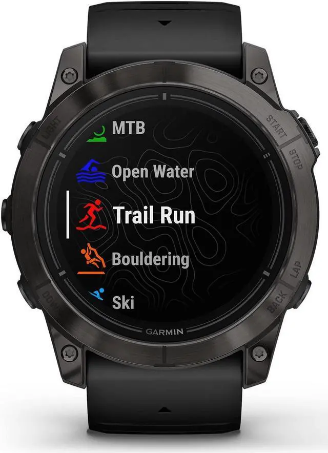 Alt view image 3 of 19 - Garmin epix Pro (Gen 2) Sapphire Edition, 51mm, High Performance Smartwatch, Advanced Training Technology, Built-in Flashlight, Black