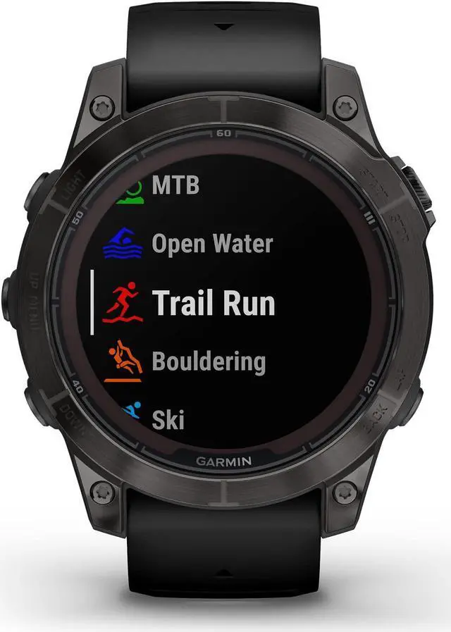 Alt view image 2 of 17 - Garmin fenix 7 Pro – Sapphire Solar Edition, Carbon Gray DLC Titanium with Black Band | Solar Charging GPS Smart Watch 010-02777-10