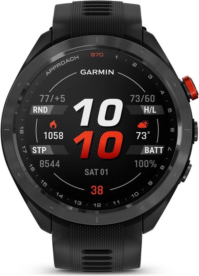 Garmin Approach S70, 47mm, Premium GPS Golf Watch, Black - Newegg.com