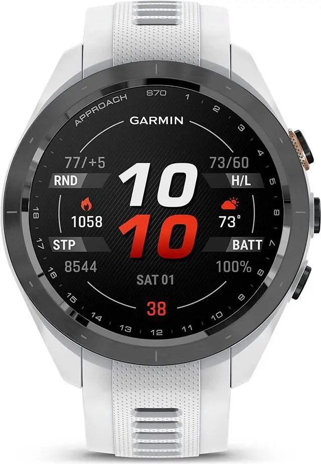 Alt view image 2 of 4 - Garmin Approach S70S, White (42mm) with Accessories